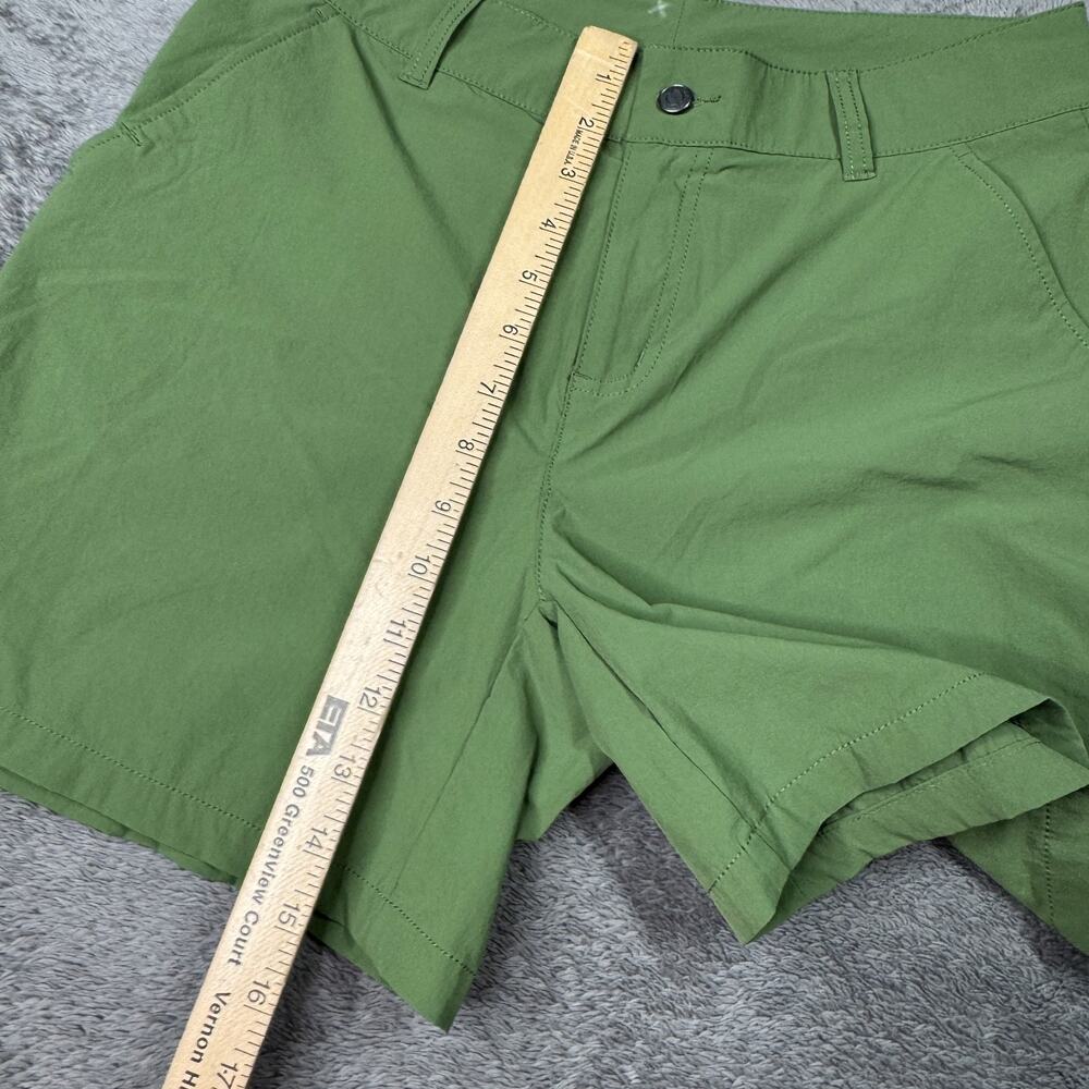 Columbia Titanium Summit Valley Shorts Womens 8 Green Nylon Stretch Hiking - Picture 6 of 7